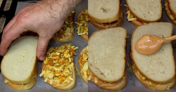 Сэндвич с курицей и сыром «Студенческий»