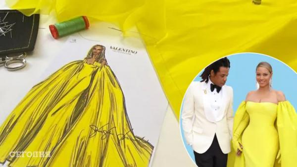 Valentino показал, как создавалось платье Бейонсе для церемонии «Оскар-2022»