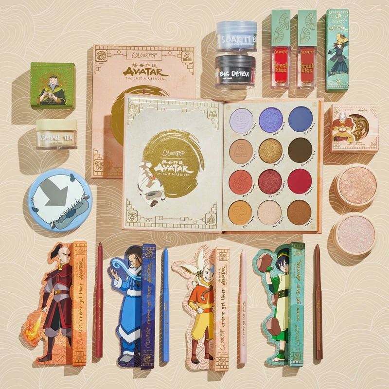 ColourPop x Avatar The Last Airbender Collection