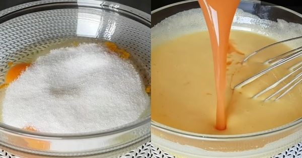 Пирог с апельсиновым соком и цедрой а-ля «Зебра»